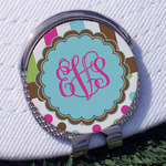 Stripes & Dots Golf Ball Marker - Hat Clip