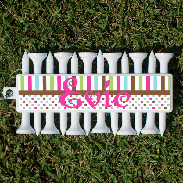 Custom Stripes & Dots Golf Tees & Ball Markers Set (Personalized)