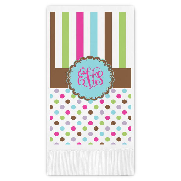 Custom Stripes & Dots Guest Paper Towels - Full Color (Personalized)
