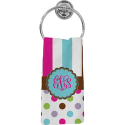 Stripes & Dots Hand Towel - Full Print (Personalized)