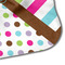 Stripes & Dots Hooded Baby Towel- Detail Corner