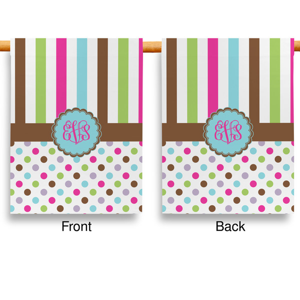 Stripes & Dots House Flags - Double Sided - APPROVAL