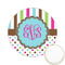 Stripes & Dots Printed Cookie Topper - 2.15" (Personalized)