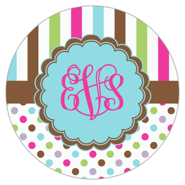 Stripes & Dots Icing Circle - Small - Single