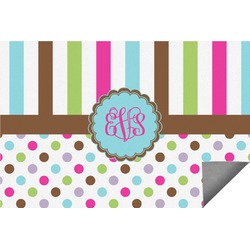 Stripes & Dots Indoor / Outdoor Rug (Personalized)