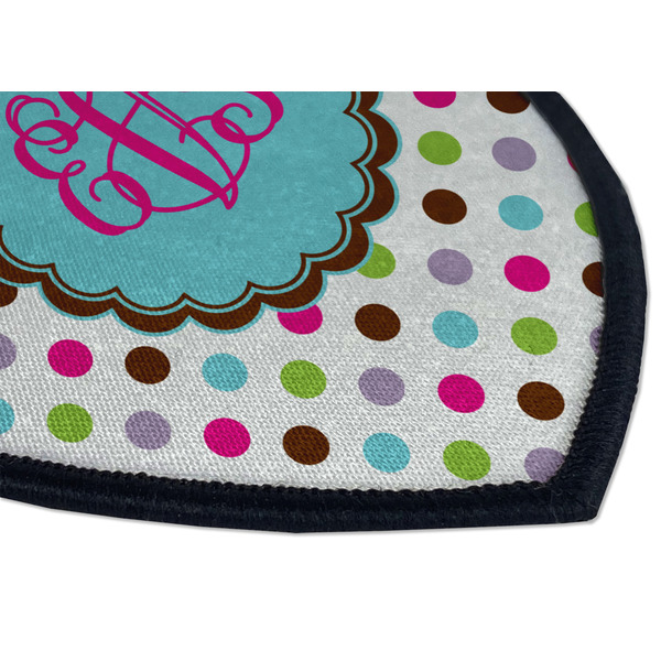 Stripes & Dots Iron on Shield 3 Detail