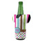 Stripes & Dots Jersey Bottle Cooler - ANGLE (on bottle)