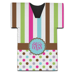 Stripes & Dots Jersey Bottle Cooler (Personalized)