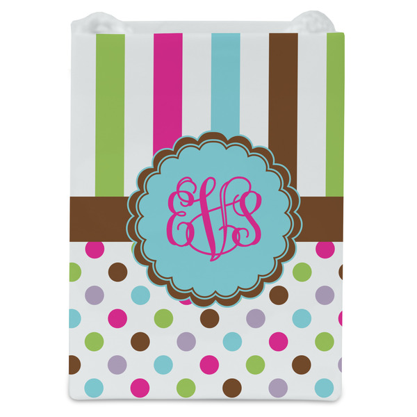 Stripes & Dots Jewelry Gift Bag - Matte - Front