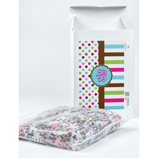 Stripes & Dots Jigsaw Puzzle 1014 Piece - Box