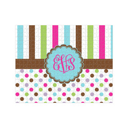 Stripes & Dots 500 pc Jigsaw Puzzle (Personalized)