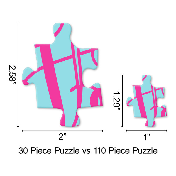 Stripes & Dots Jigsaw Puzzle - Piece Comparison