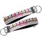Stripes & Dots Key-chain - Metal and Nylon - Front and Back