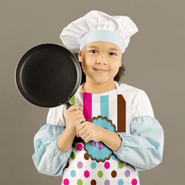 Stripes & Dots Kid's Aprons - Medium - Lifestyle