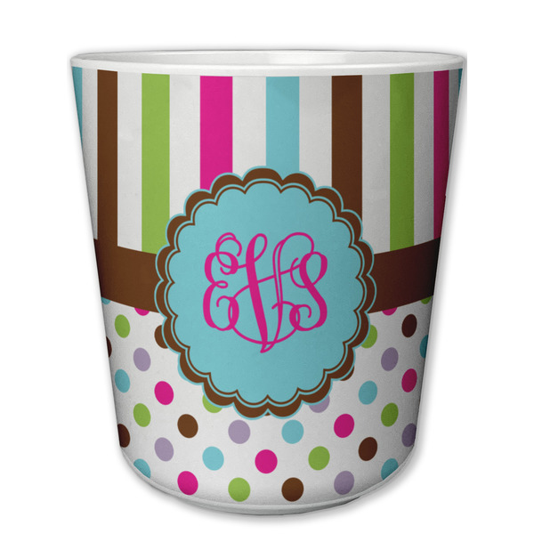 Custom Stripes & Dots Plastic Tumbler 6oz (Personalized)