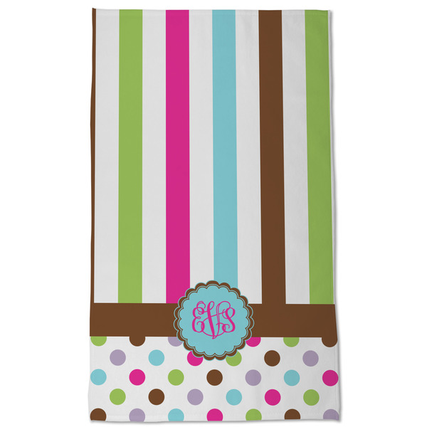 Stripes & Dots Kitchen Towel - Poly Cotton - Full Front