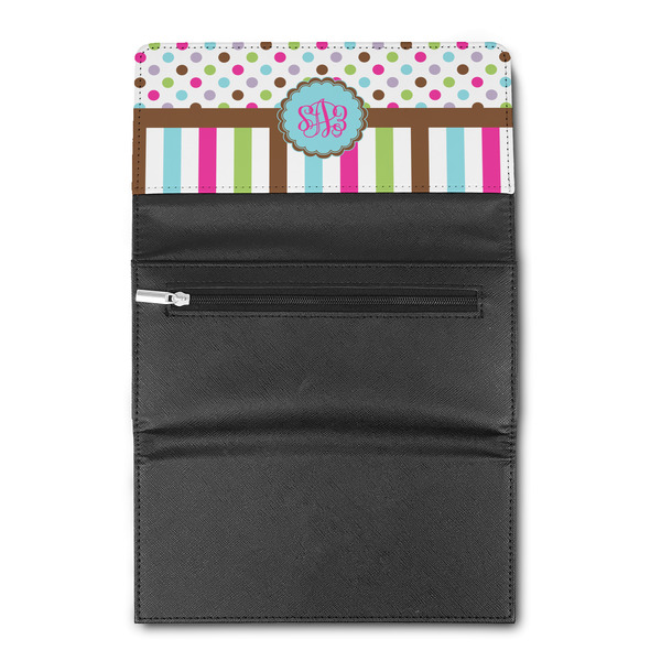 Stripes & Dots Ladies Wallet  (Personalized Opt)
