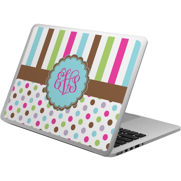 Custom Stripes & Dots Laptop Skin - Custom Sized (Personalized)