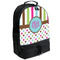 Stripes & Dots Large Backpack - Black - Angled View