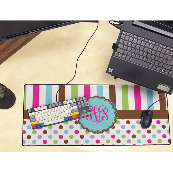 Stripes & Dots Large Gaming Mats - LIFESTYLE