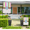 Stripes & Dots Large Garden Flag - Single Sided (Personalized)