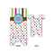 Stripes & Dots Large Phone Stand - Front & Back