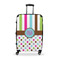 Stripes & Dots Suitcase - 28" Large - Checked w/ Monogram