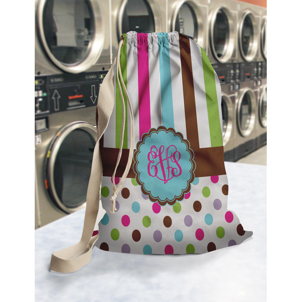 Stripes & Dots Laundry Bag in Laundromat