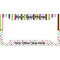 Stripes & Dots License Plate Frame - Style A (Personalized)