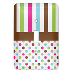 Stripes & Dots Light Switch Cover (Single Toggle)