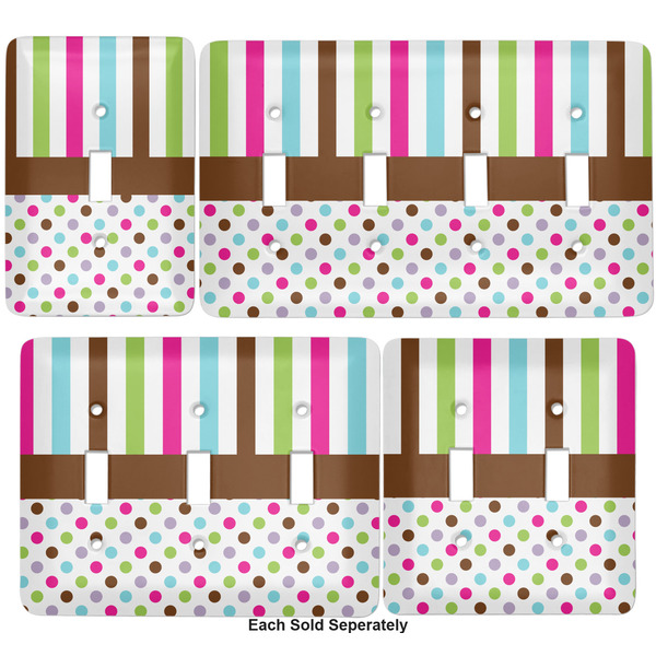Stripes & Dots Light Switch Covers all sizes