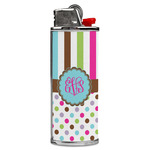Stripes & Dots Case for BIC Lighters (Personalized)