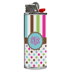 Stripes & Dots Case for BIC Lighters (Personalized)