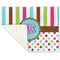 Stripes & Dots Linen Placemat - Folded Corner (single side)
