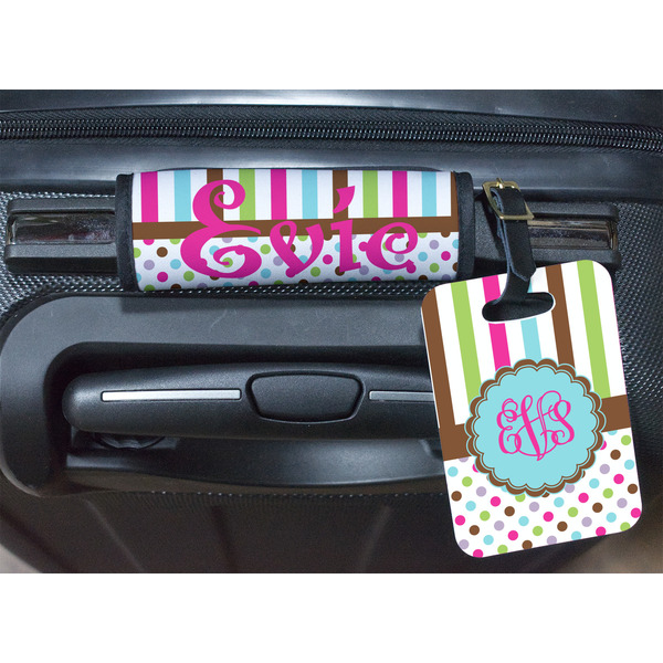 Stripes & Dots Luggage Wrap & Tag