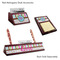 Stripes & Dots Mahogany Desk Accessories