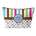 Stripes & Dots Makeup Bag (Personalized)