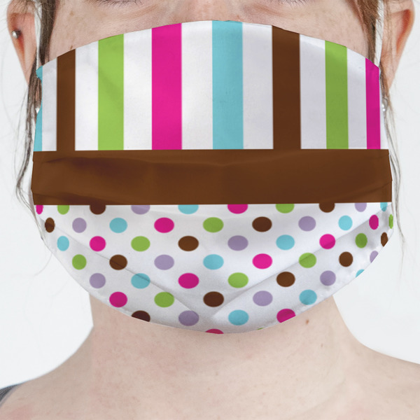 Custom Stripes & Dots Face Mask Cover
