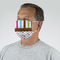 Stripes & Dots Mask - Quarter View on Guy