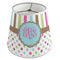 Stripes & Dots Poly Film Empire Lampshade - Angle View