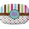 Stripes & Dots Melamine Platter (Personalized)