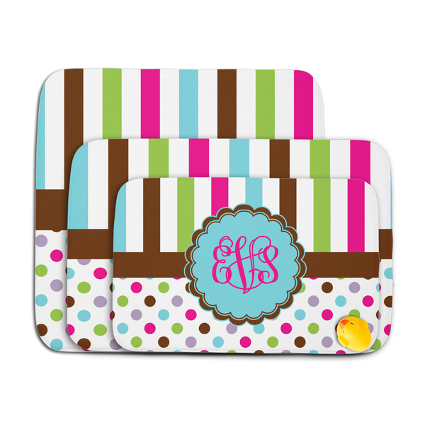 Stripes & Dots Memory Foam Bath Mat - MAIN PARENT