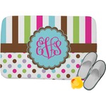 Stripes & Dots Memory Foam Bath Mat (Personalized)