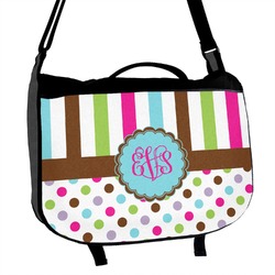 Stripes & Dots Messenger Bag (Personalized)