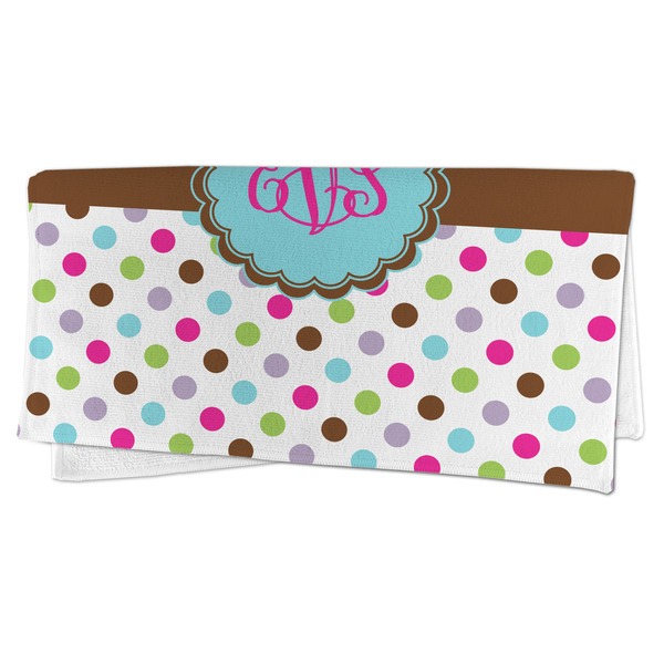 Stripes & Dots Microfiber Dish Rag - FOLDED (half)