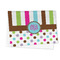 Stripes & Dots Microfiber Dish Towel - FOLDED HALF
