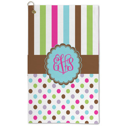 Stripes & Dots Microfiber Golf Towel (Personalized)