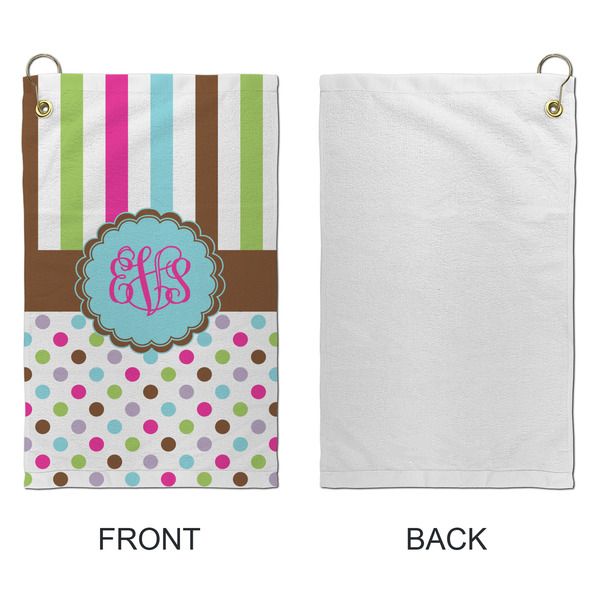 Stripes & Dots Microfiber Golf Towels - Small - APPROVAL