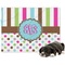 Stripes & Dots Dog Blanket - Large (Personalized)