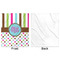 Stripes & Dots Minky Blanket - 50"x60" - Single Sided - Front & Back